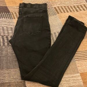 H&M Skinny Dark Grey Slight Fade Black Denim Jeans Jeggings